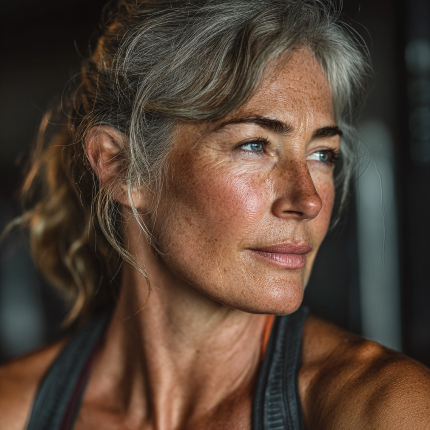 Активні пожилі люди займаються фітнесом