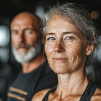 Тренер працює з пожилими людьми